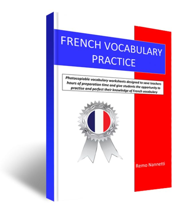 FRENCH VOCABULARY PRACTICE LETTER SIZE
